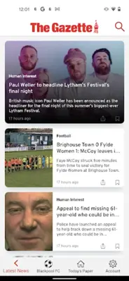 Blackpool Gazette android App screenshot 3